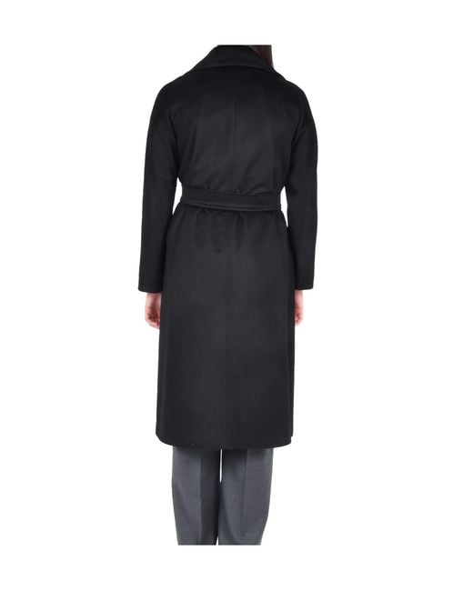 Max Mara Black Belted Coats