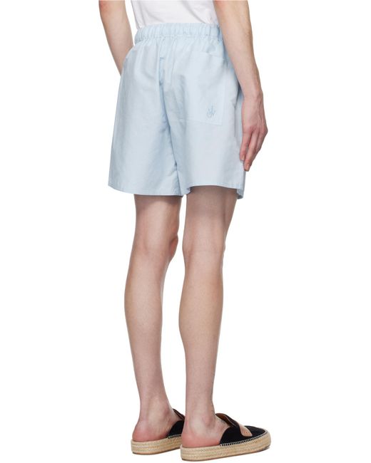 J.W. Anderson Blue Jw Anderson Printed Drawstring Shorts for men