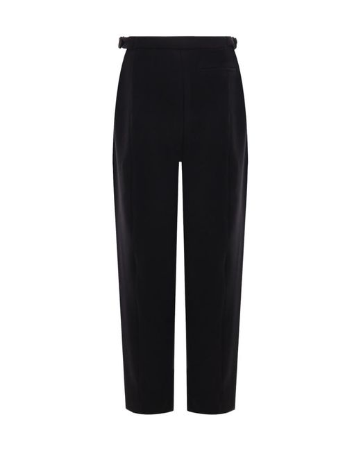 Alaïa Black Alaïa High-Waist Cropped Trousers