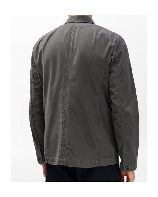 Rag & Bone Gray Evan Twill Worker Jacket for men