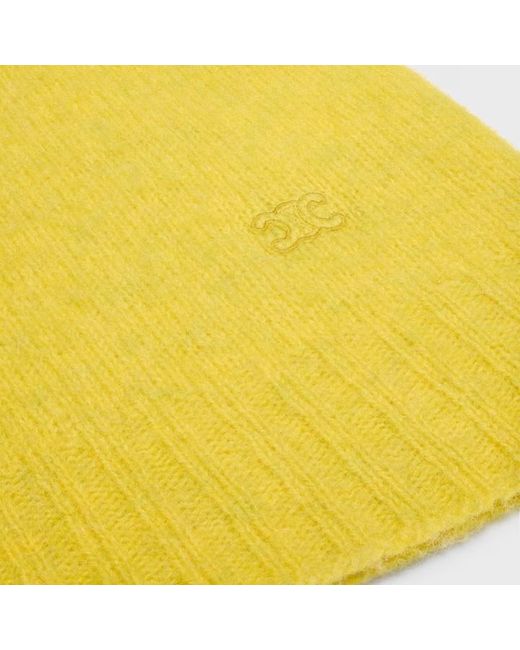 Céline Yellow Turtleneck Sweater