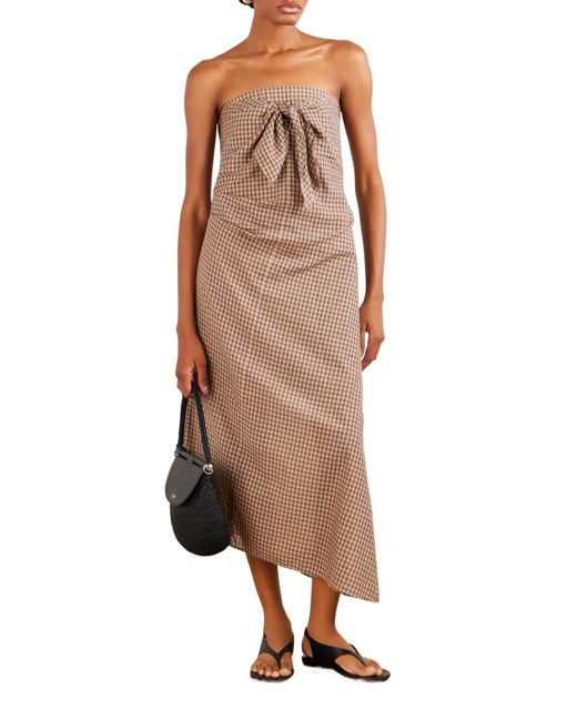 Auralee Natural Casual Strapless Dress