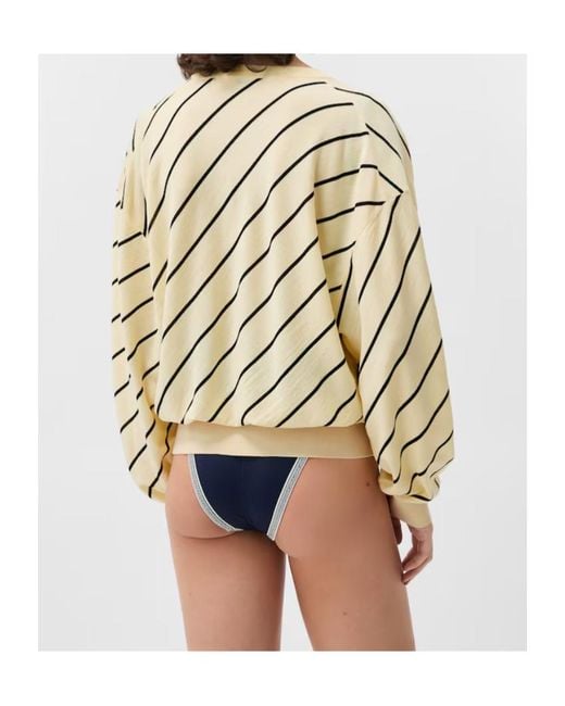 Versace Metallic Striped V-Neck Cardigan