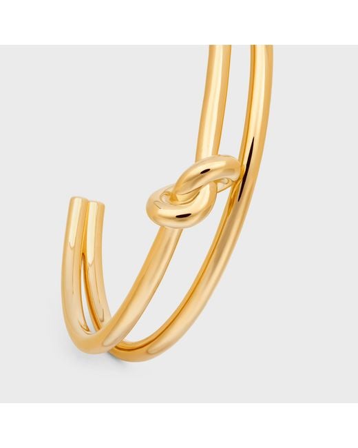 Céline Metallic Knot Double Cuff
