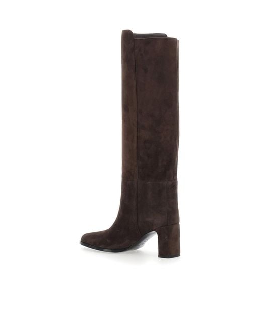 Jimmy Choo Brown Caly Kb 65 Boots With High Heel And Leather Sole