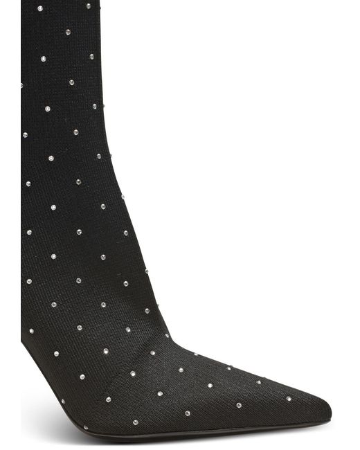 Balmain Black Moneta Embellished Heeled Ankle Boots