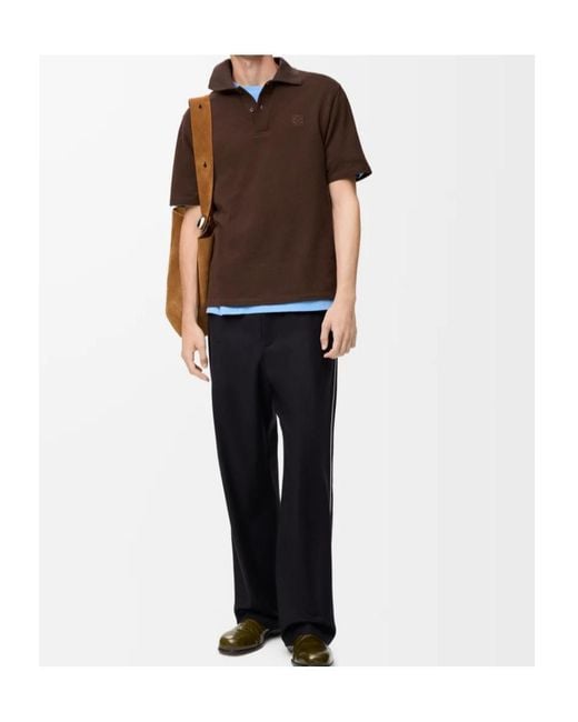 Loewe Black Elastic Drawstring Waist Sweatpants for men