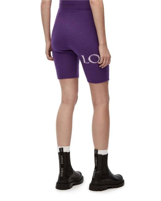 Loewe Purple Cycling Shorts