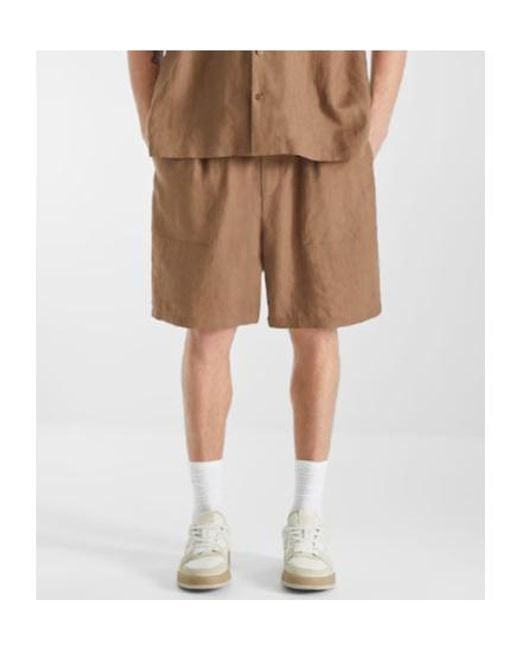 Fendi Brown Drawstring Bermuda Shorts for men