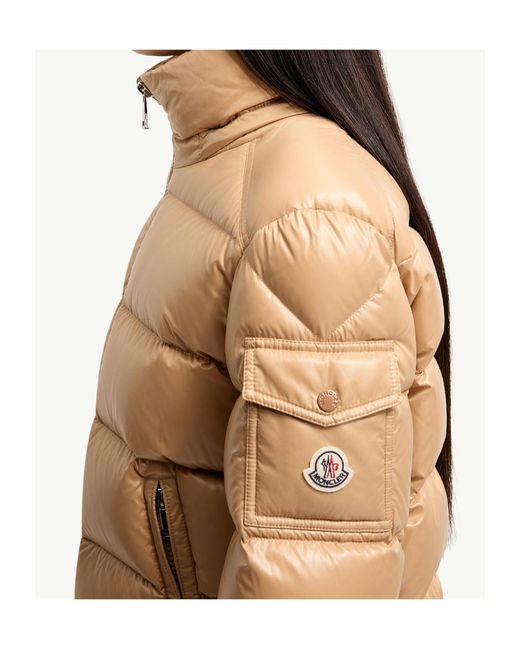 Moncler Natural Maire Hooded Short Down Jacket
