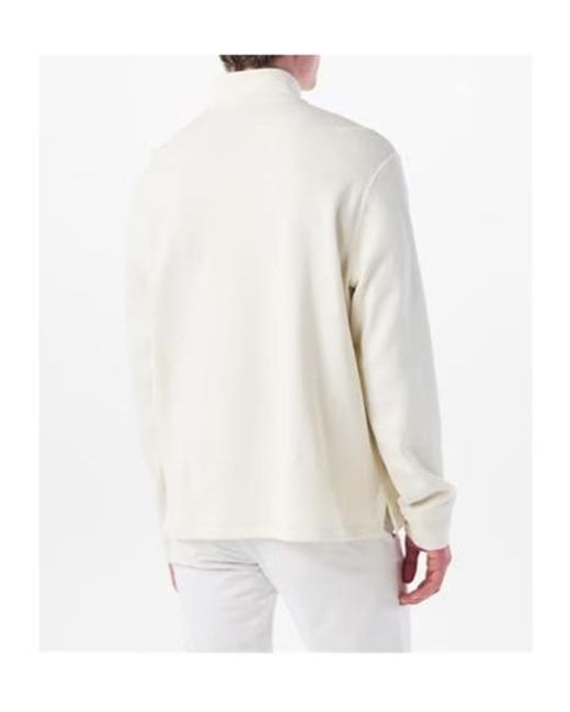 Polo Ralph Lauren White Logo Zip-Up Sweatshirt for men