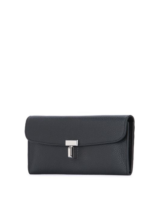 Totême Black Totême T-Lock Long Wallet