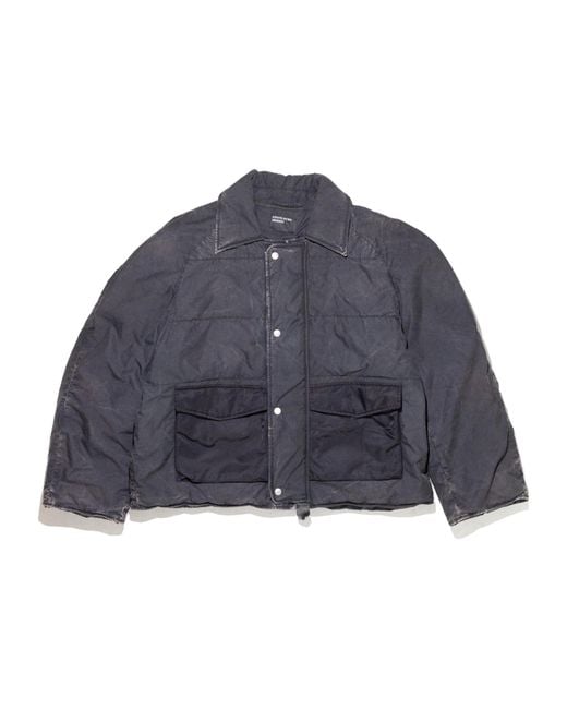 Enfants Riches Deprimes Blue Collared Military Puffer Jacket for men
