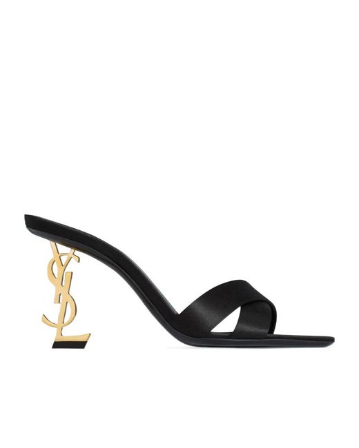 Saint Laurent Multicolor Opyum Open Toe Mules