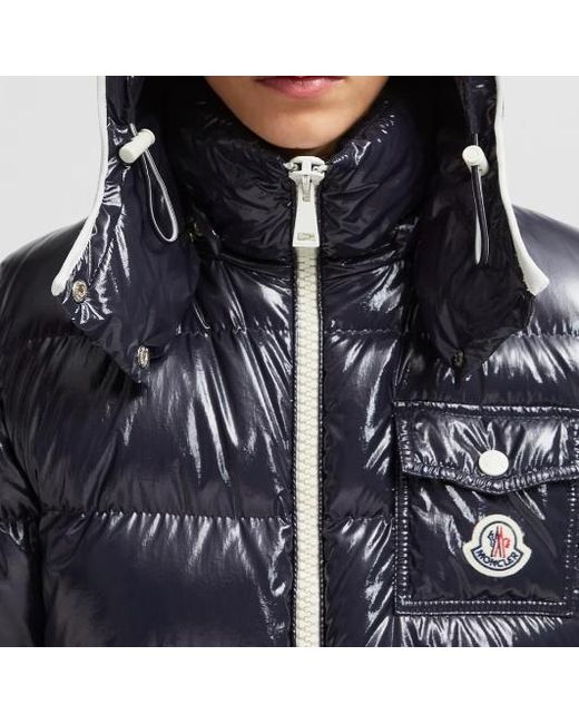 Moncler Blue Andro Zip-Up Padded Jacket