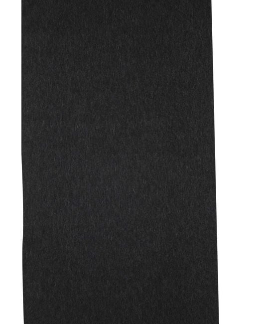 Prada Black Triangle Logo Scarf