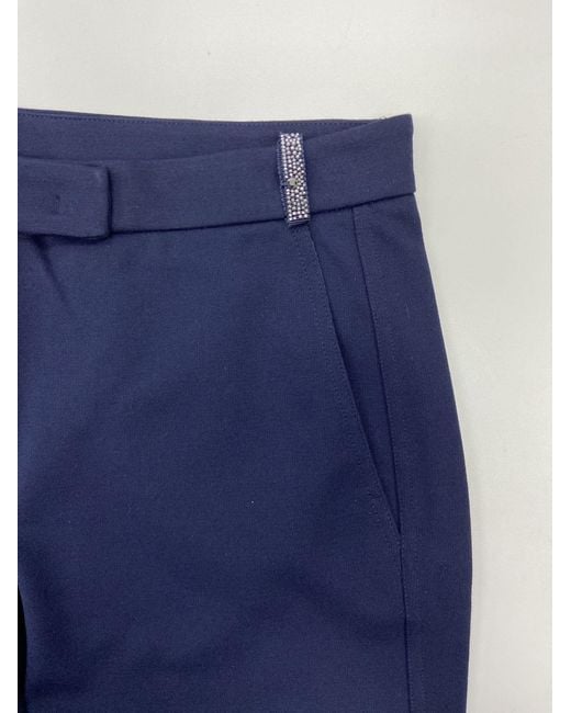 Max Mara Blue Pocket Casual Pants