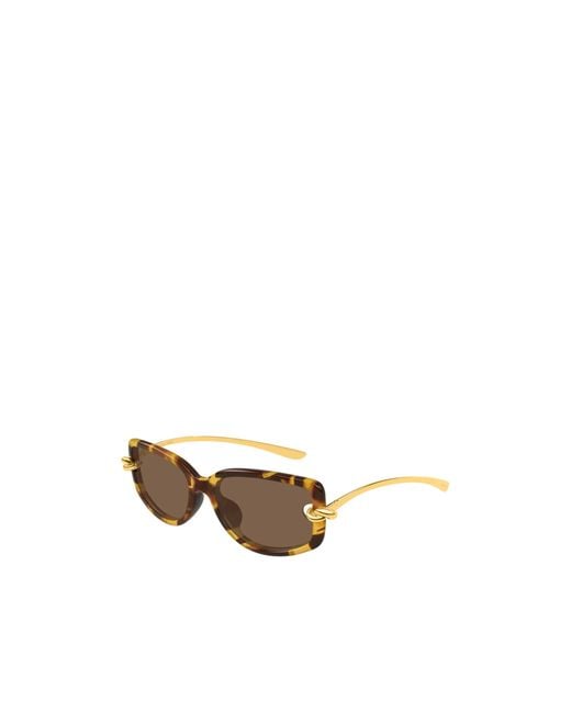 Bottega Veneta White Full Frame Sunglasses