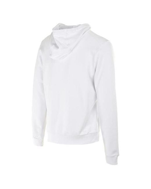 Zegna White Pattern Printed Hooded Sweater for men