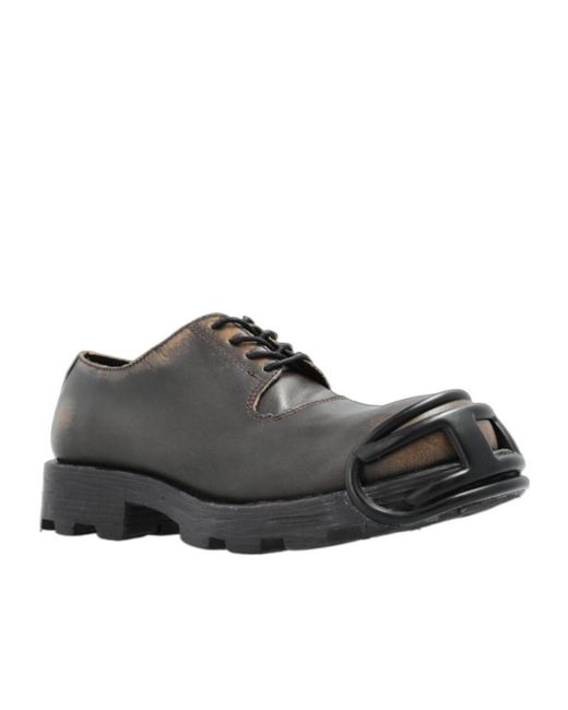 DIESEL D-Hammer Toe-Cap Derby Shoes in Brown for Men | Lyst display picture 1