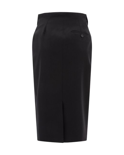 McQueen Black Midi Skirts