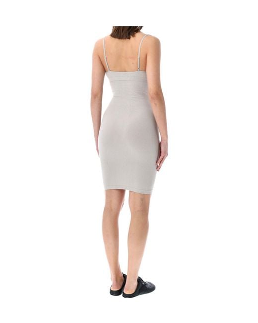 MM6 by Maison Margiela White Suspender Dress