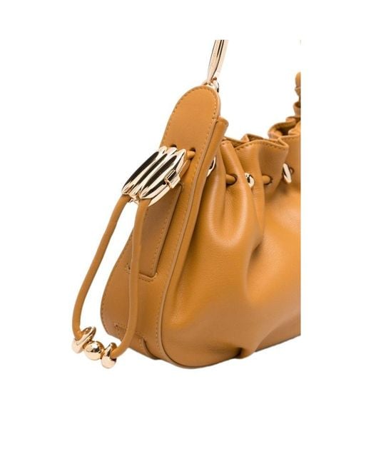 Zimmermann Metallic Pleated Shoulder Bag