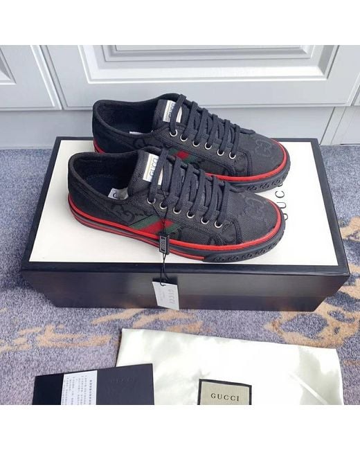 Gucci Black Off The Grid Gg Tennis 1977 Sneakers