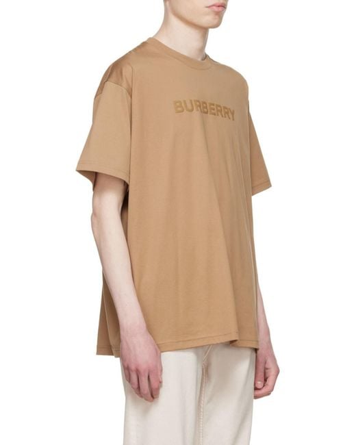 Burberry Natural Logo Printed Crewneck T-Shirt for men