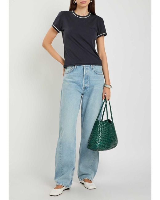 Agolde Blue Barrel-Leg Jeans