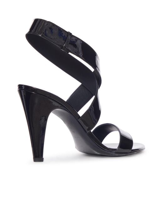 Alaïa Metallic Alaïa Cone Ankle-Strap Sandals