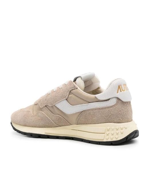 Autry White Lace-Up Low-Cut Casual Shoes