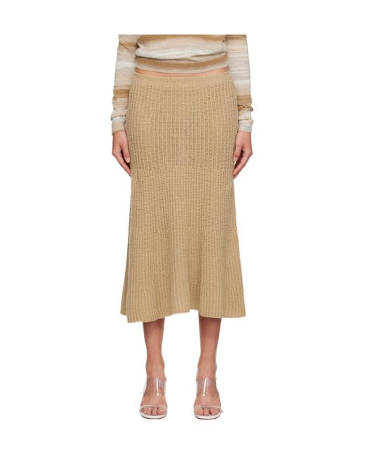 GIMAGUAS Natural Isola Midi Skirt