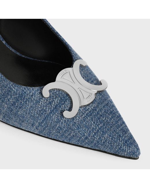 Céline Blue Alma Triomphe Slingback
