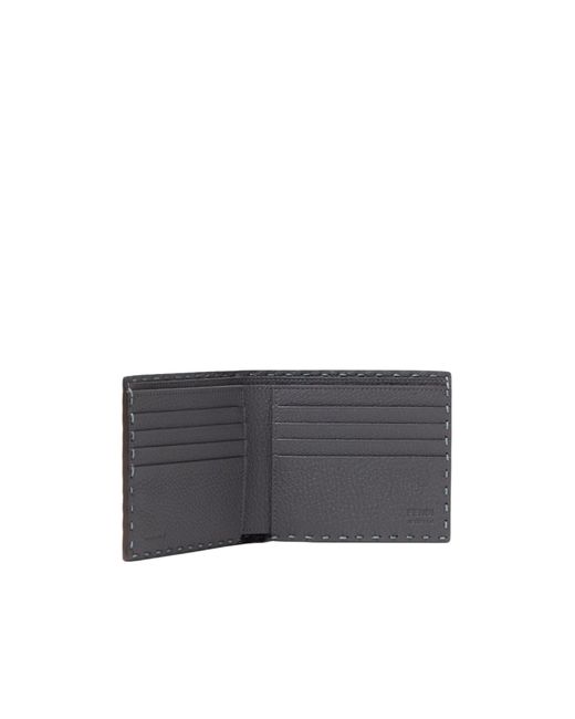 Fendi Blue Selleria Wallet for men
