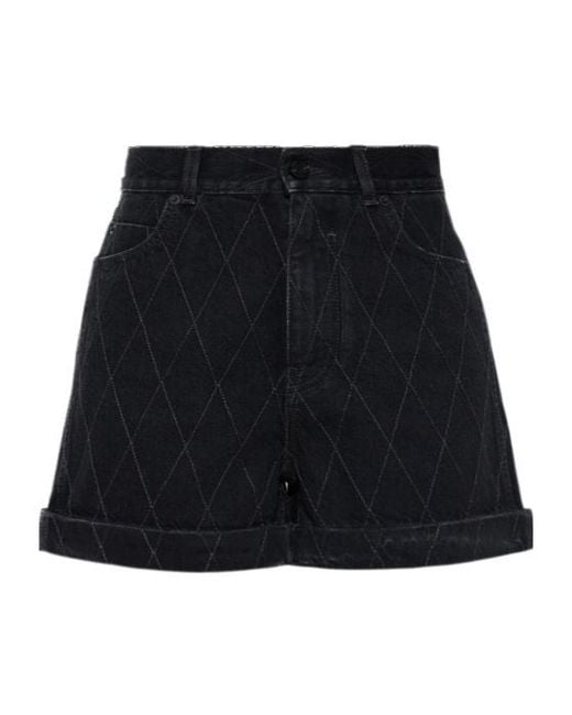 Balmain Black Belt Loop Shorts
