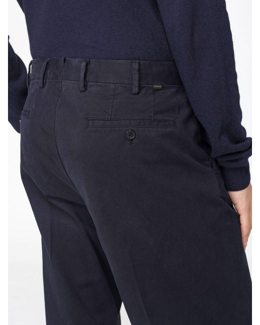 Incotex Black Straight-Leg Casual Trousers for men