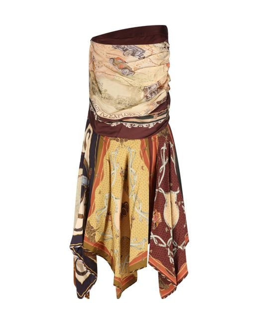 Zimmermann Multicolor Asymmetrical Skirt