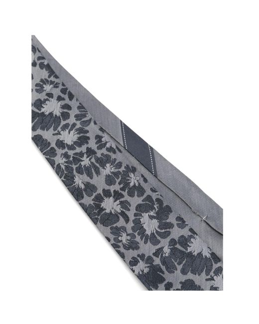 Dries Van Noten White Printed Tie for men
