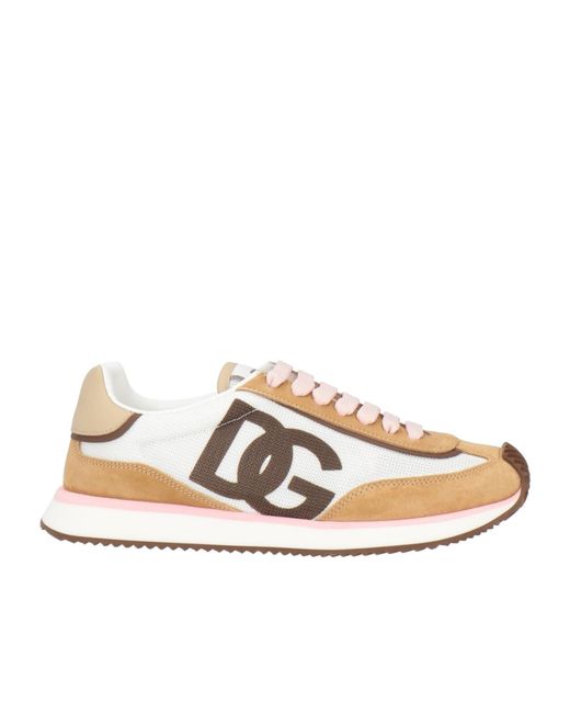 Dolce & Gabbana White Low-Top Sneakers