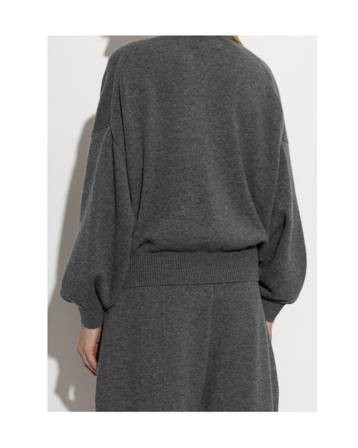 Lisa Yang Gray Veira Relaxed Knitted Sweater