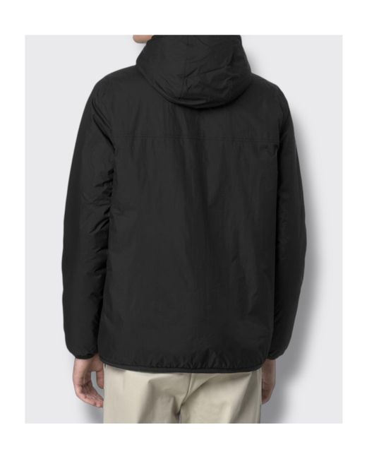 K-Way Black Levrai 4.0 Claude Hooded Jacket for men