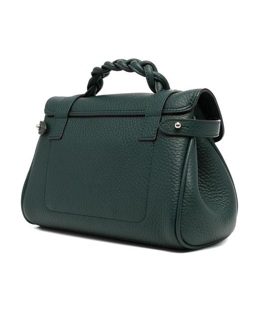 Mulberry Green Alexa Buckled Mini Crossbody Bag