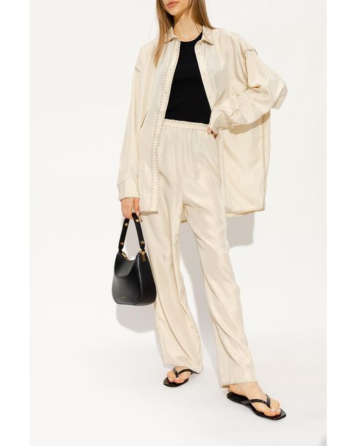 Totême White Square-Toe Flip-Flops