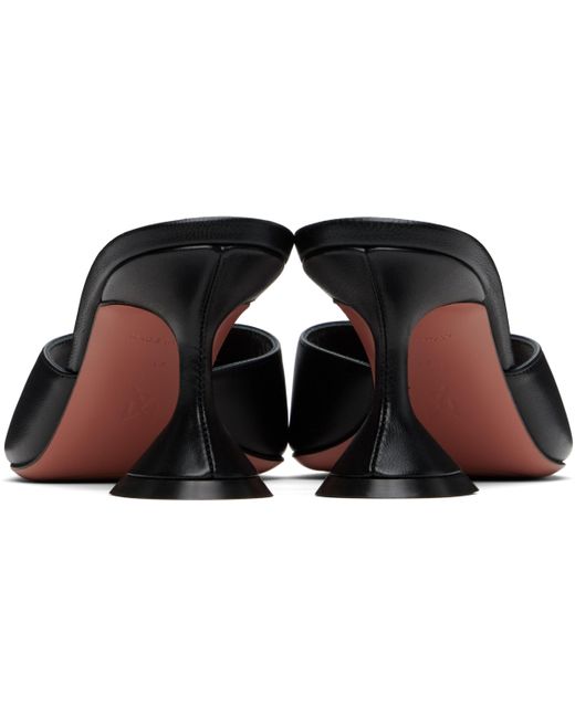 AMINA MUADDI Black Lupita Slipper 70 High Heel Sandals