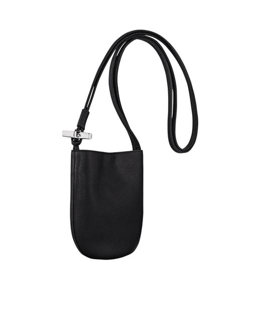 Longchamp Black Le Roseau S Shoulder Bag