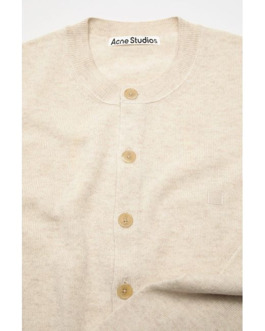 Acne White Cadigan Sweater