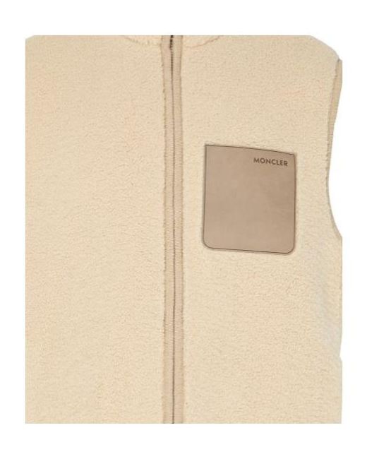 Moncler Natural Zipper Vest for men