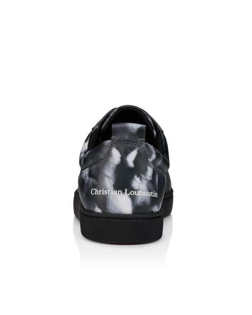 Christian Louboutin Black Louis Jr Canopy Graphic-Print Sneakers for men