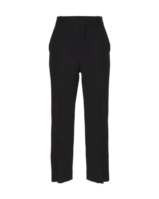 Chloé Black Chloé Cropped Tailored Trousers